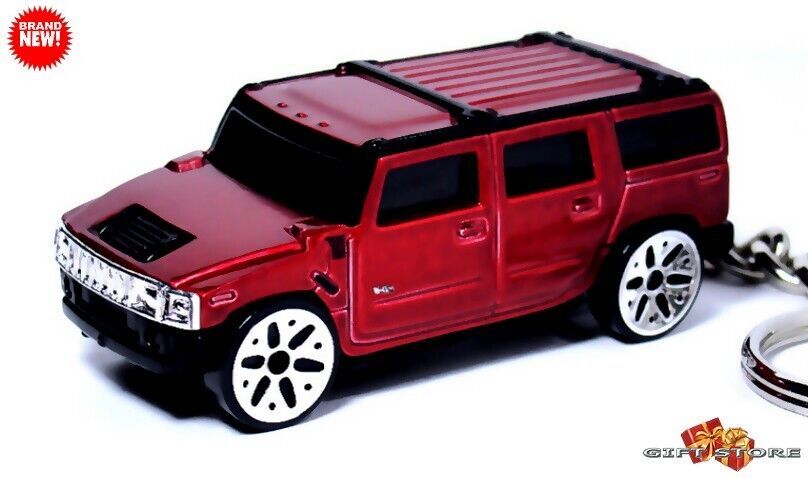 RARE KEYCHAIN DARK RED BLACK HUMMER H2 CUSTOM Ltd Ed. ❤️GREAT GIFT❤️ - $29.98