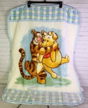 Crown Crafts Disney Winnie The Pooh Tigger Plush Throw Blanket Sleep Sack Plaid - £41.53 GBP