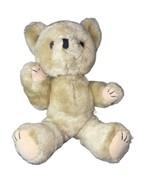 Teddy Bear Cream Color Plush Animal Movable Head Legs 10 inches Jointed - £9.32 GBP