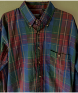 Plaid pattern long sleeve vintage button shirt - €17,16 EUR