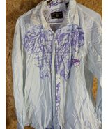 Phat Farm Phat Classics 2X Cotton Button Up Men&#39;s Graphic Shirt - $23.76