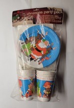American Greetings Vintage  1984 Christmas Party Pack Santa Reindeer Elves - $49.49
