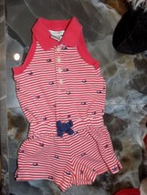 RALPH LAUREN STRIPED WHALE EMBROIDERED ROMPER SIZE 3 MONTHS GIRL&#39;S - £14.33 GBP