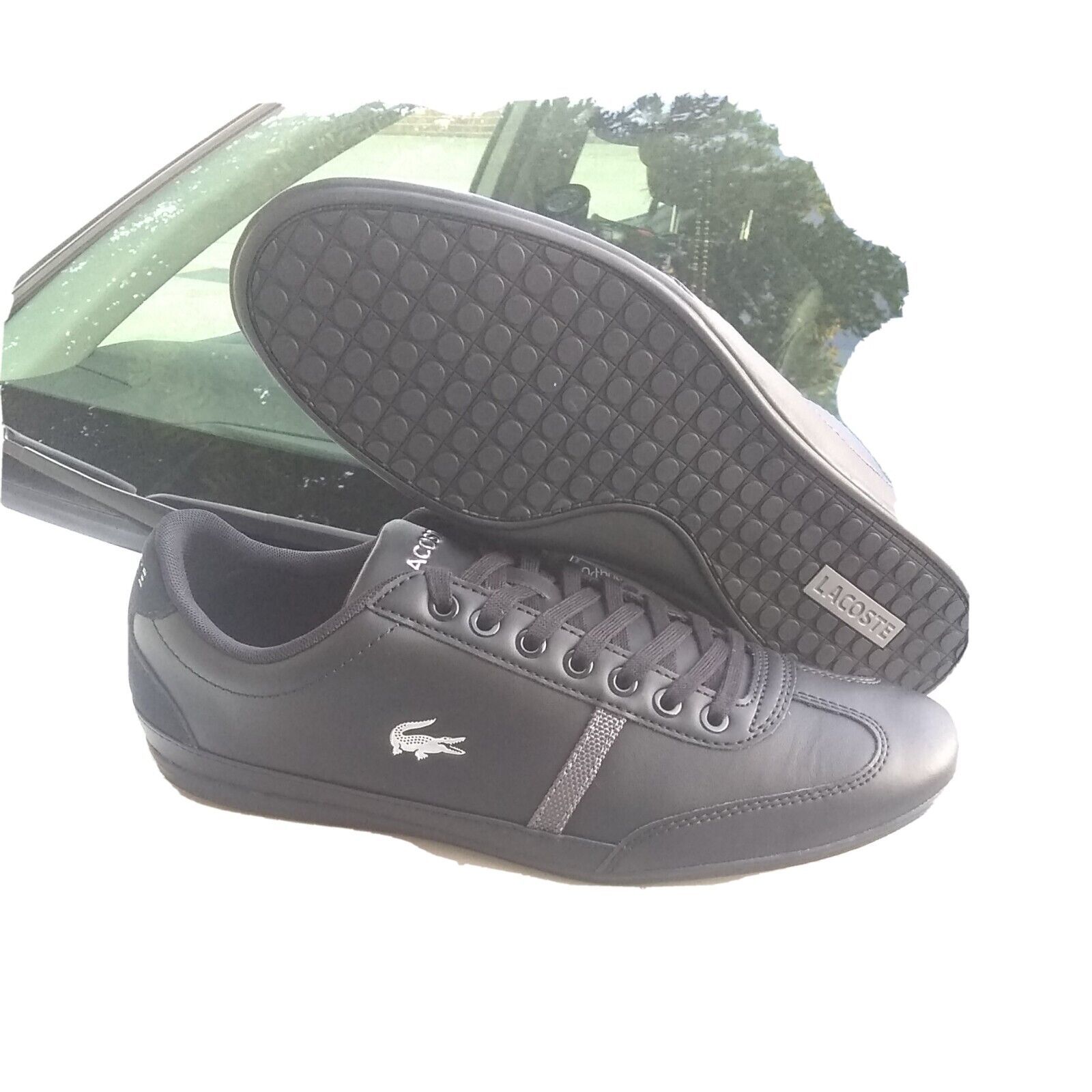 Primary image for Lacoste Chaussures Hommes 8.5 Misano sport 118 1 u cam Noir Gris