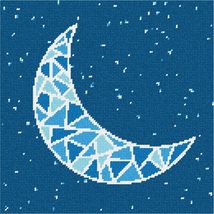 Pepita Needlepoint Canvas: Once in A Blue Moon, 10&quot; x 10&quot; - £62.33 GBP+
