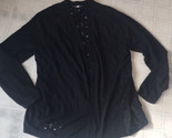 Maurices Size 0 Plus Size Black Open Front Cardigan Long Sleeve Lacy Back - $24.09