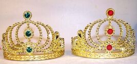 6 GOLD CROWN TIARA costume party favors supplies hat - $9.55