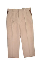Willis &amp; Geiger Cotton Pants Mens 38 Khaki Soft Pleated Straight USA Mad... - £64.89 GBP