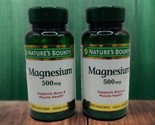 2x Natures Bounty Magnesium 500mg Tablets 100 Each Bone Muscle Health EX... - $29.39