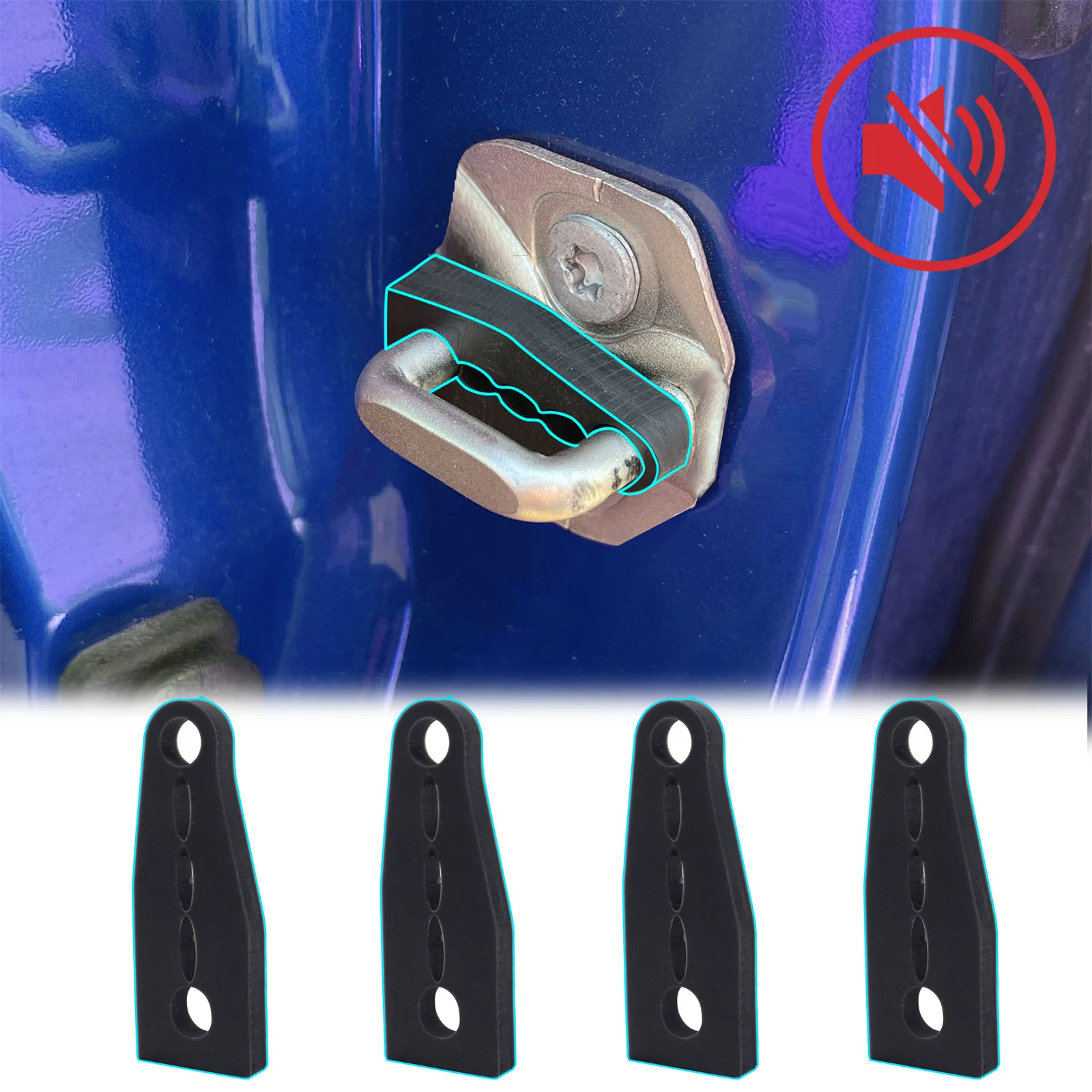 Car Door Lock Sound Deadener Damper Buffer For Ford Focus 3 Kuga 2 Escap... - $13.04