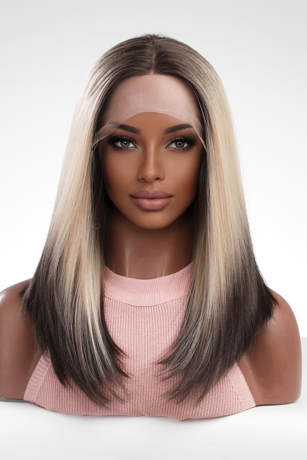 Primary image for 13*2" Lace Front Wigs Synthetic Long Straight 16" 150% Density