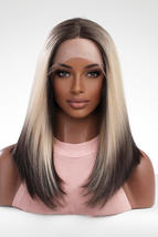 13*2&quot; Lace Front Wigs Synthetic Long Straight 16&quot; 150% Density - £93.51 GBP