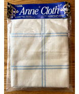 Leisure Arts Anne Cloth Ivory W Blue 1 1/4 Yards 58” Wide 18 Count Afgha... - $34.95