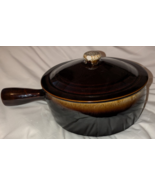 Vintage Pfaltzgraff Gourmet Brown Drip Casserole w/lid and handle Made i... - €12,69 EUR