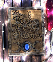 Haunted journal 100X SCHOLAR ENHANCED WISH MAGNIFIER MAGICK LEATHER WITCH Cassia image 2