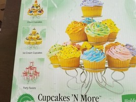 Cupcakes N More Dessert Stand ~ 13 Cupcakes ~ Metal Tiered Stand - $30.00