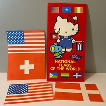 Vintage Sanrio 1976 Hello Kitty Flags Of The World Stationery - £18.67 GBP