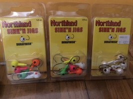 3 Brand New Packs Northland Fishing Tackle - Sink&#39;n Jigs 3/8 Oz Assorted... - $17.00