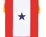 AES One Blue Star Service Military Single Sided Flag 9&quot;x14&quot; Window Hangi... - $12.88