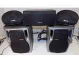 AIWA SX-NA302 Speaker System 6 Ohm 40w with Satellites and Center - £54.95 GBP
