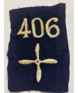 WWI, U.S. ARMY, AIR SERVICE, 406th AERO CONSTRUCTION SQUADRON, PATCH, OR... - $34.27 CAD