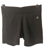Danskin Womens Shorts Size Sm 4 - 6 Black Cotton Blend Elastic Waist Gre... - $13.56 CAD