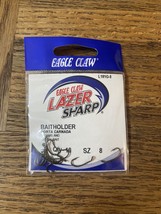 Eagle Claw Lazer Sharp Baitholder Hook Size 8 - £6.15 GBP