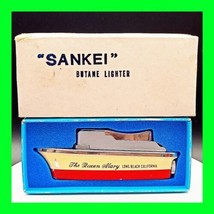 Rare Vintage Sankei Figural Boat Pocket Lighter Queen Mary Long Beach, C... - £81.30 GBP