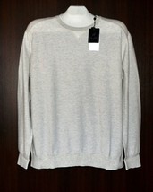 Raffi  Gray Italy Design Long Sleeve Cotton Men&#39;s Sweater Size XL NEW - £64.16 GBP