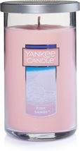 Yankee Candle Pink Sands Scented, Classic 12oz Medium Perfect Pillar Single Wick - £15.68 GBP