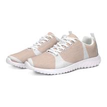Peach and White Womens Athletic Sneakers - £62.47 GBP