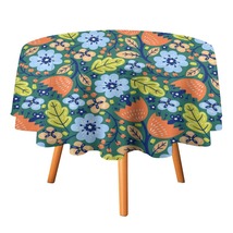 Colorful Floral Tablecloth Round Kitchen Dining for Table Cover Decor Home - £12.76 GBP+