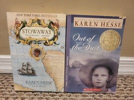 Lot of 2 Karen Hesse Books: Stowaway, Out of the Dust - $8.54