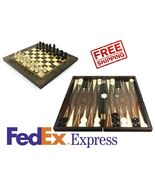 19&#39;&#39; Chess Backgammon and Checkers Foldable Board and All Pieces include... - $69.90 CAD