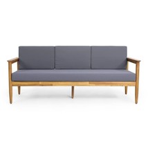 Christopher Knight Home Sofa Dark Gray + Teak - $544.49