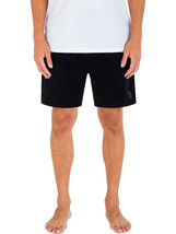Hurley Men&#39;s Icon Boxed Sweat Shorts Black-Size Small - £23.91 GBP