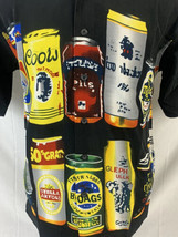 Vintage Hawaiian Canp Shirt Button Up Aloha Shirt Beer Lager Liquor Men’s Small - £23.59 GBP