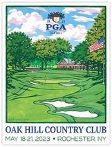 USGA PGA Tour Golf Course Metal Sign 12x8in Vintage Major Tournament Pos... - $451.56 MXN