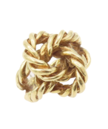 18K GOLD Vintage Ring Heavy Large Twisted Rope Solid Big Knot  Sz 6.5 GR869 - $4,129.98 CAD