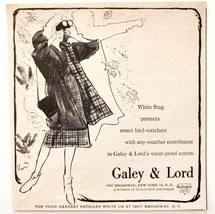 1959 Burlington Galey &amp; Lord Outdoor Advertisement Clothing Waterproof D... - $19.99