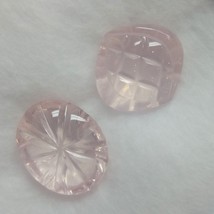 Natural Rose Quartz Fancy Carved Cut Baby Rose Pink Color FL Clarity 10.75 Carat - £57.57 GBP