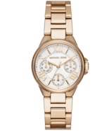 Michael Kors Women&#39;s Mini Bailey Gold Tone Stainless Steel Watch MK6449 - £217.51 GBP