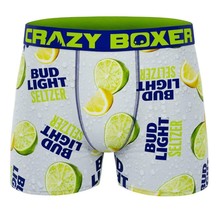 Crazy Boxer BUD LIGHT Orange Lime Slices Seltzer Bubbles Boxers Men&#39;s L NWT - £14.46 GBP