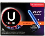 1 Kotex U Super Plus Absorbency 36ct Comfortably Compact Unscented Tampons - $21.99