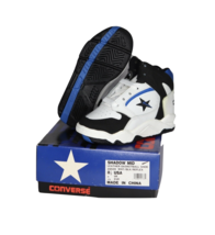 NOS Vintage 90s Converse Shadow Mid Leather Basketball Sneakers Shoes Ch... - $658.76 MXN