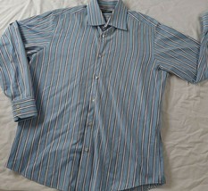 Hugo Boss Long Sleeve Button Down Casual Striped Multicolor 16.5 / 33 - ... - £18.99 GBP