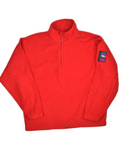Vintage Gap 1/2 Zip Fleece Jacket Mens S Red Downhill Alpine Series Ski Pullover - £22.70 GBP