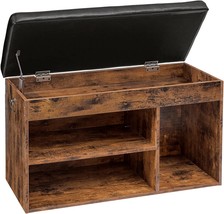 HOOBRO Shoe Storage Bench with Padded Cushion, Entryway Bench with Flip-Open - £66.35 GBP