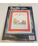 BUCILLA (40900) Stamped Cross Stitch WELCOME SAMPLER Vintage Embroidery ... - £21.17 GBP