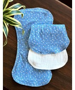 Modern Blue Dots - Burp Cloth Set of 2 - $32.85 CAD